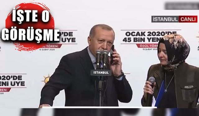 Cumhurbaşkanı Erdoğan'ın parti üyesiyle konuşması gündem oldu!