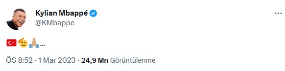 mbappe destek tweet
